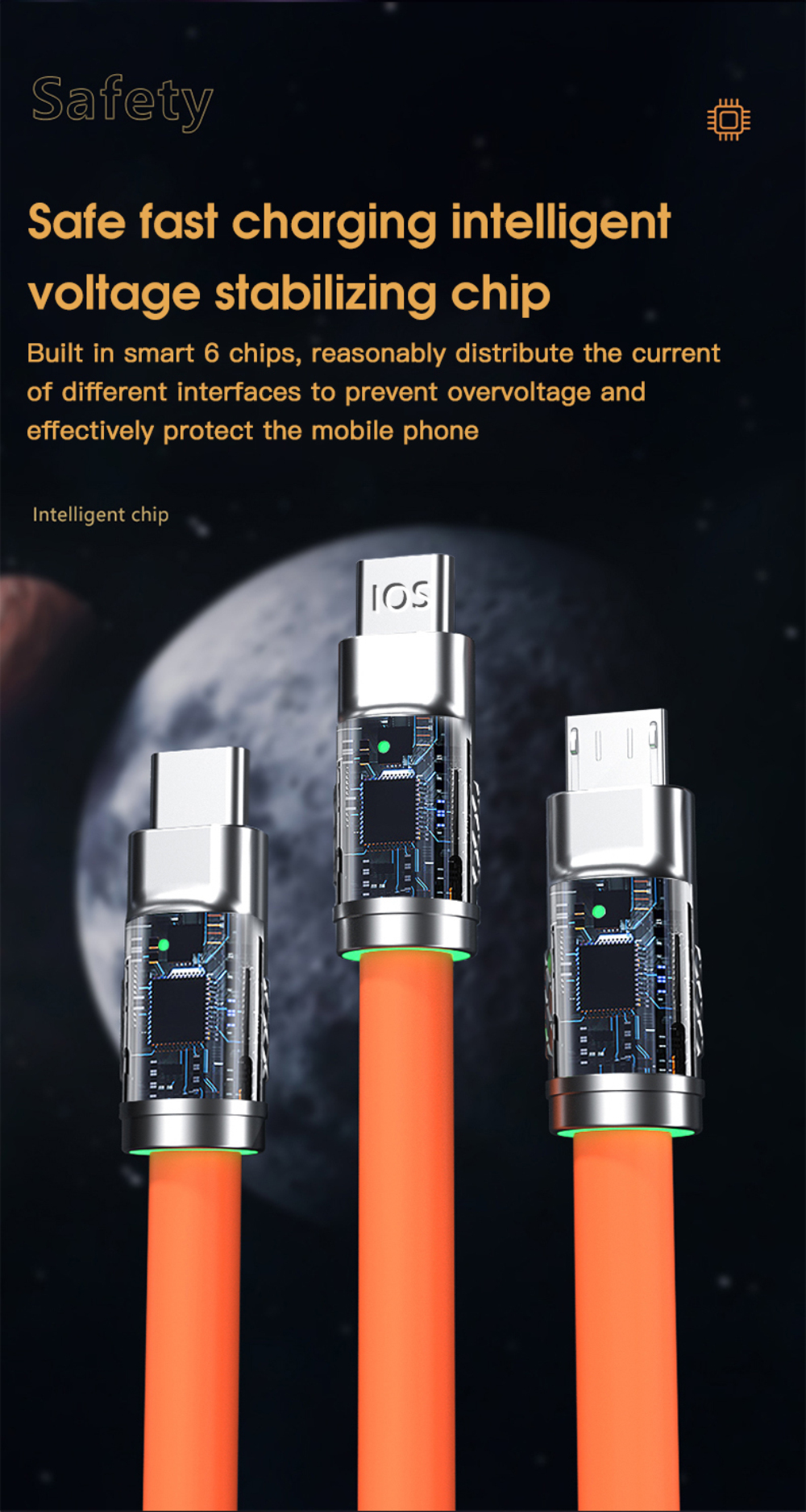 120WUSB-AtoiPType-CMicroUSBCableFastChargingDataTransmissionTinnedCopperCoreLine1MLongforiPhone11121-1983089-9