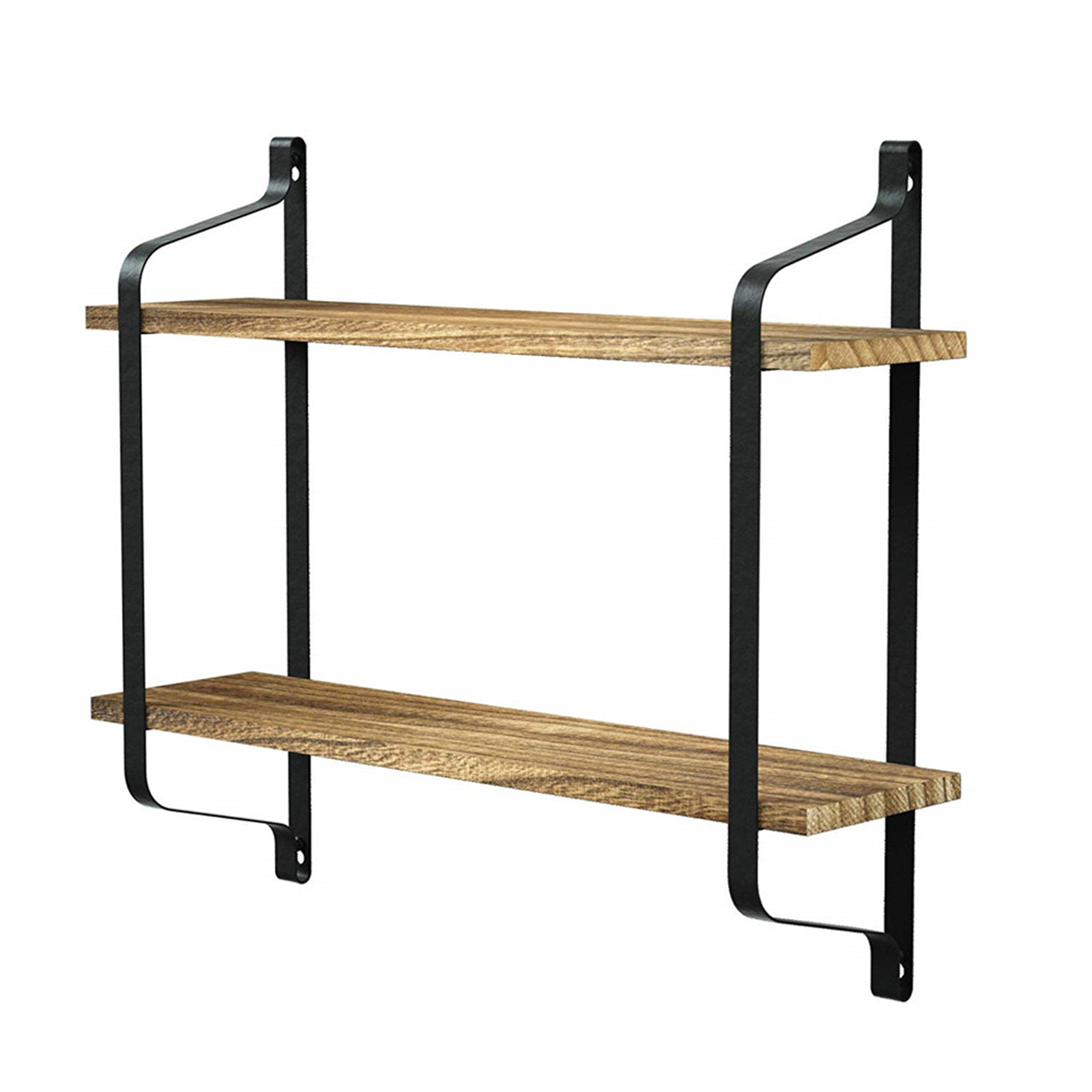 2-TierWoodenWallMountedFloatingShelvesDIYStorageShelvingDisplayBracket-1824243-2