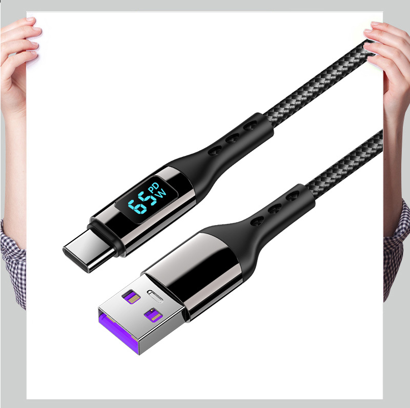 65WUSB-AtoType-CCableFastChargingDataTransmissionTinnedCopperCoreLine1M2MLongforHuaweiMate50forRedmi-1981815-9