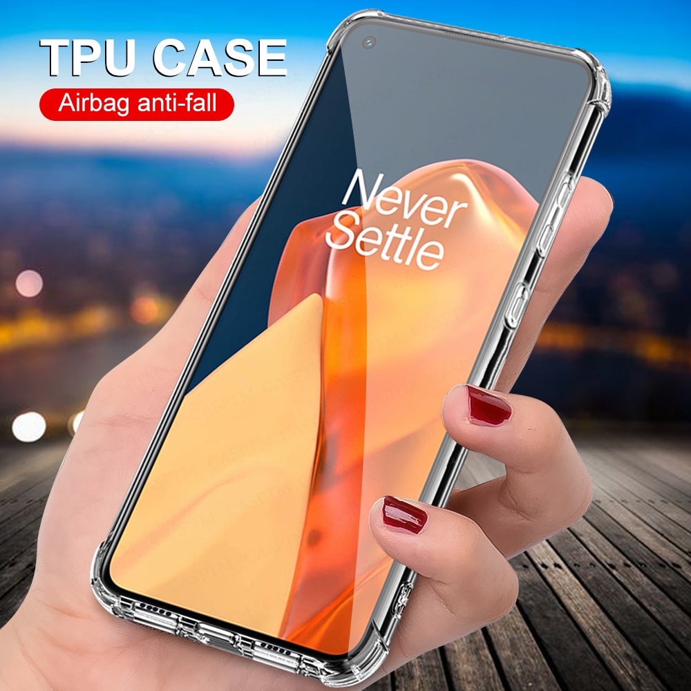 Bakeey12PCSforOnePlus9RCasewithAirbagsShockproofTransparentNon-YellowSoftTPUProtectiveCase-1893030-3