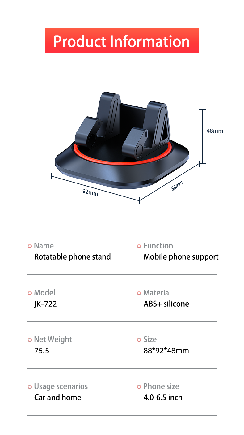 Bakeey360RotatableSiliconePhoneHolderMountStand40-65InchSmartPhoneSamsungforiPhoneXiaomiHuawei-2013062-7