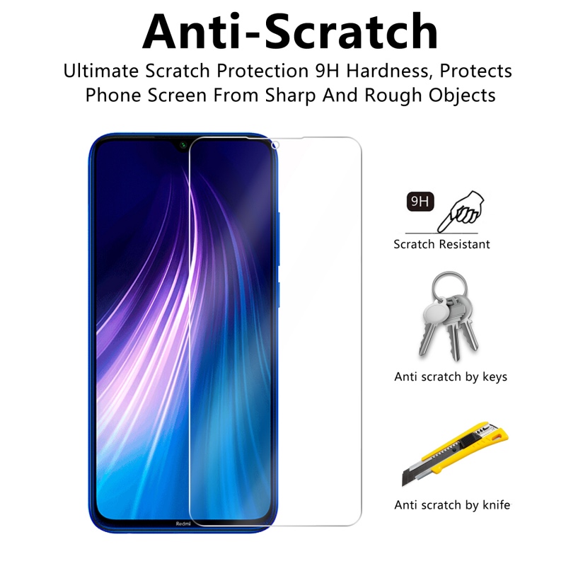 Bakeey3pcs9HAnti-explosionAnti-scratchTemperedGlassScreenProtectorforXiaomiRedmiNote82021Non-origina-1571395-5