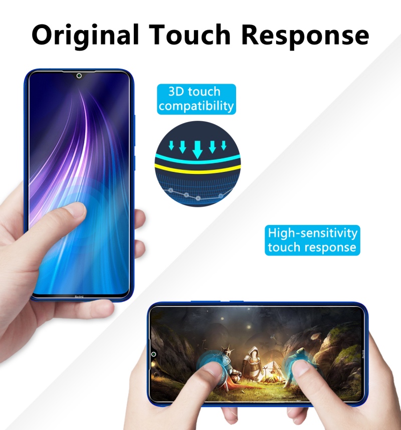 Bakeey3pcs9HAnti-explosionAnti-scratchTemperedGlassScreenProtectorforXiaomiRedmiNote82021Non-origina-1571395-9