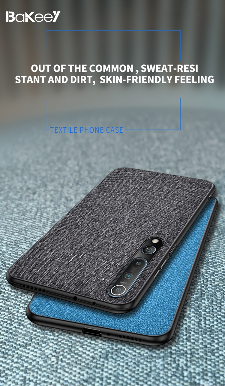 BakeeyBreathableCanvasClothSweatproofShockproofProtectiveCaseBackCoverforXiaomiMi10Mi10Mi10Mi10ProNo-1732872-1