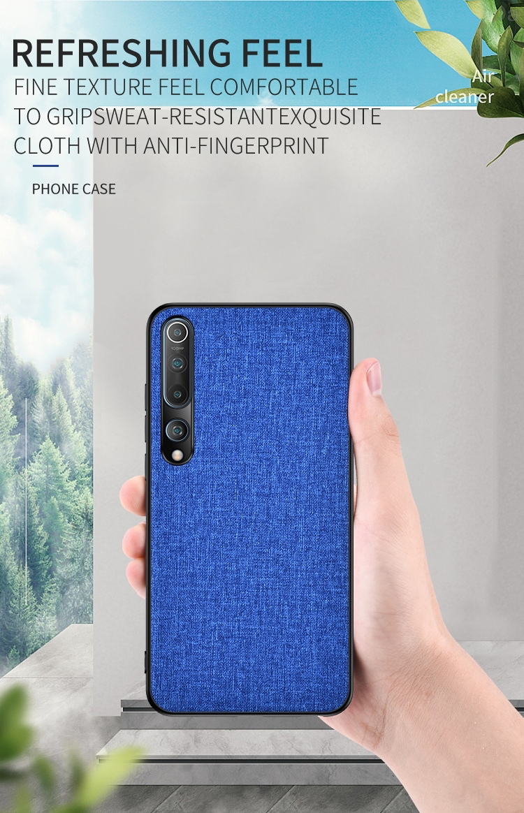 BakeeyBreathableCanvasClothSweatproofShockproofProtectiveCaseBackCoverforXiaomiMi10Mi10Mi10Mi10ProNo-1732872-3