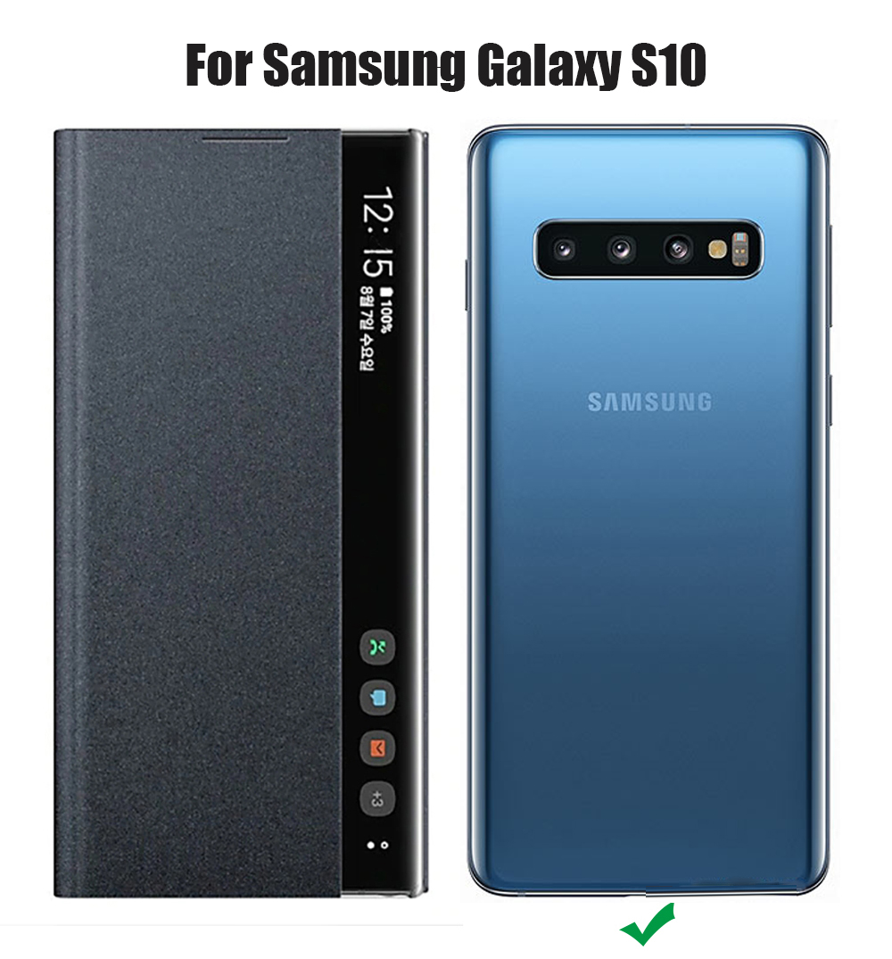 BakeeyFoldableSmartSleepWindowViewStandFlipPULeatherProtectiveCaseforSamsungGalaxyS102019-1620292-1