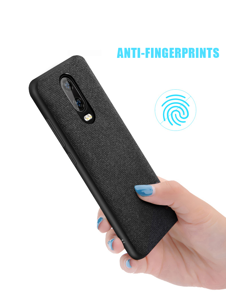 BakeeyLuxuryFabricSoftSiliconeEdgeShockproofProtectiveCaseForOnePlus7-1527180-4