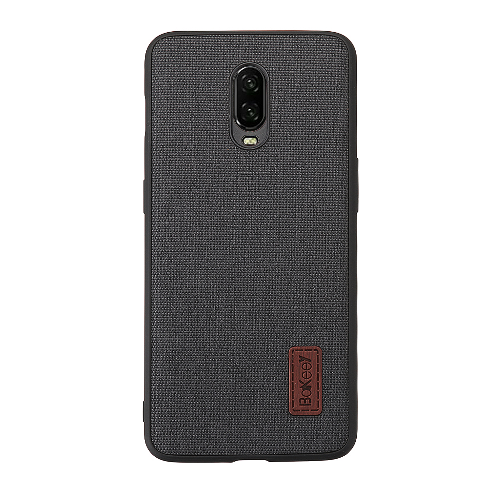 BakeeyLuxuryFabricSoftSiliconeEdgeShockproofProtectiveCaseForOnePlus7-1527180-8