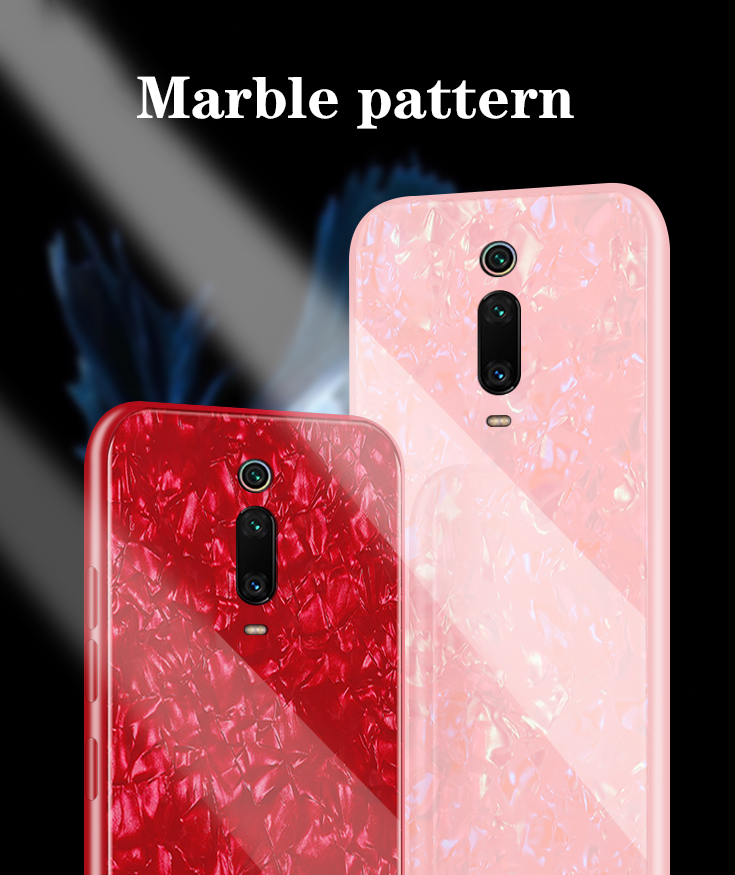 BakeeyMarbleShockproofSoftTPUEdgeHardTemperedGlassProtectiveCaseforXiaomiMi9TXiaomiMi9TProXiaomiRedm-1561745-1