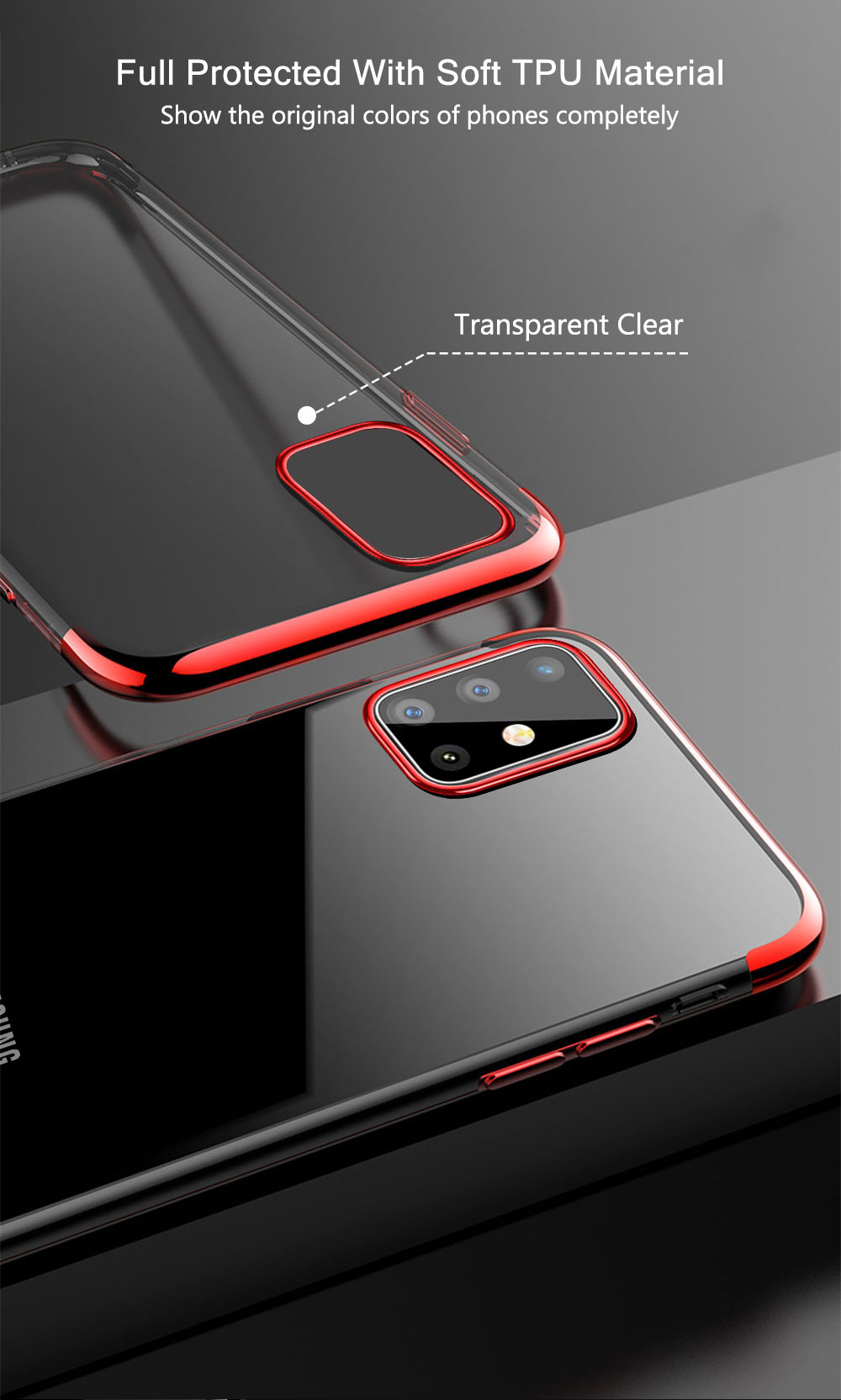 BakeeyPlatingUltra-thinTransparentSoftTPUShockproofProtectiveCaseforSamsungGalaxyS20-1631086-2