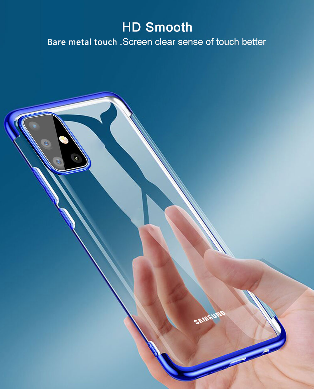 BakeeyPlatingUltra-thinTransparentSoftTPUShockproofProtectiveCaseforSamsungGalaxyS20-1631086-4