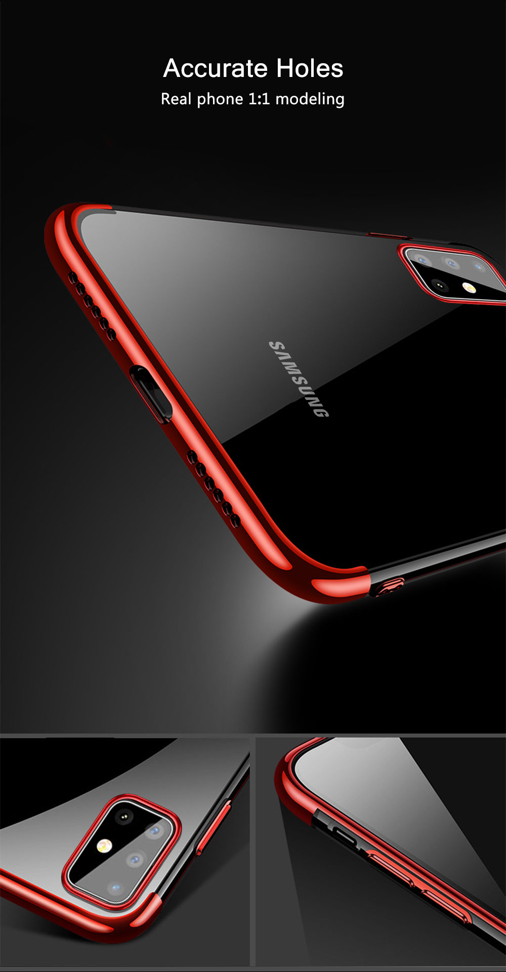 BakeeyPlatingUltra-thinTransparentSoftTPUShockproofProtectiveCaseforSamsungGalaxyS20-1631086-8