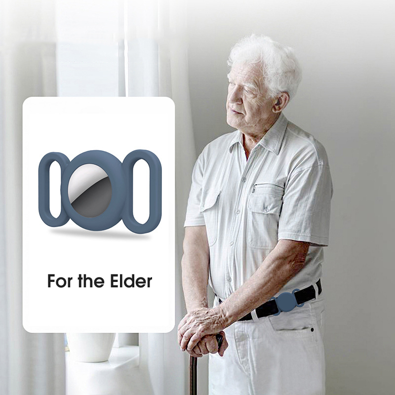 BakeeyPortablePureSiliconeProtectiveCoverSleeveforAppleAirtagsbluetoothTracker-1859258-4