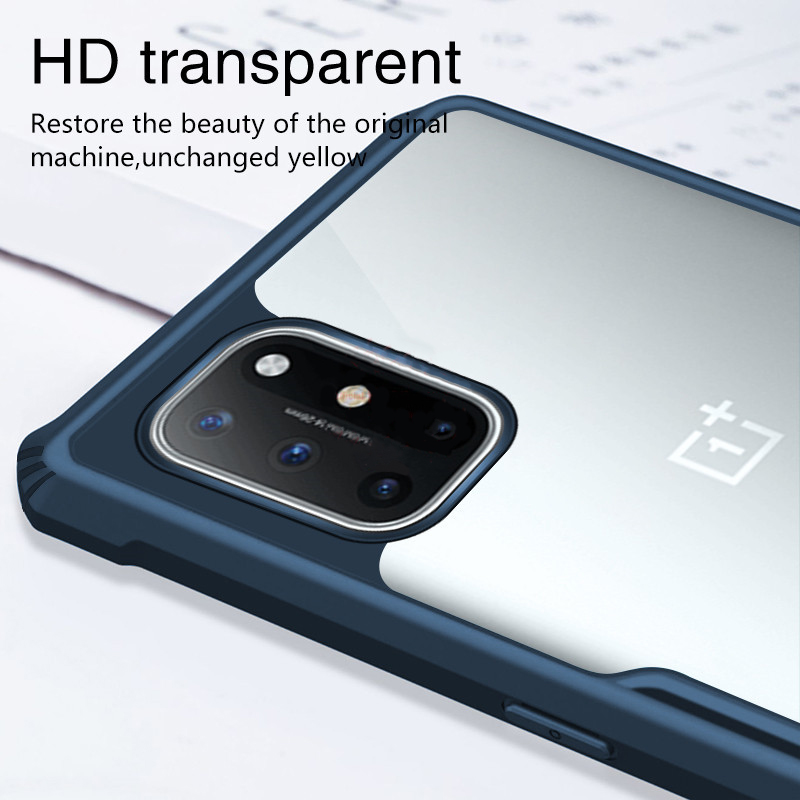 BakeeyforOnePlus8TCasewithBumpersShockproofAnti-FingerprintTransparentAcrylicProtectiveCase-1773218-4