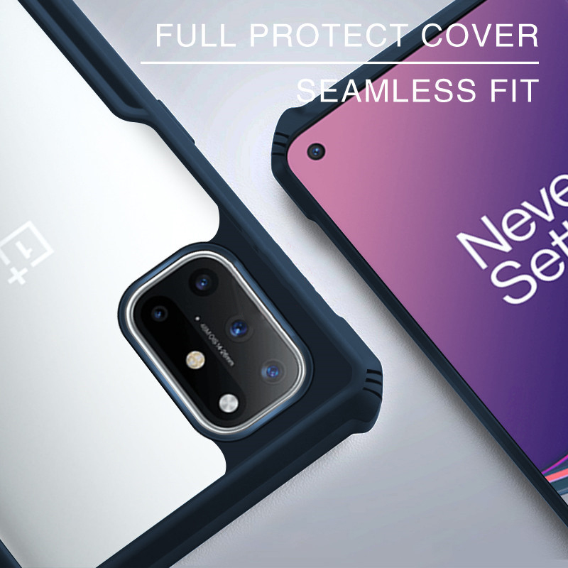 BakeeyforOnePlus8TCasewithBumpersShockproofAnti-FingerprintTransparentAcrylicProtectiveCase-1773218-5