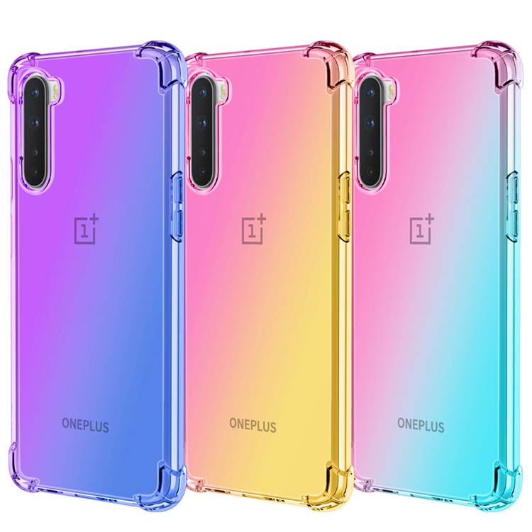 BakeeyforOnePlusNordCaseGradientColorwithFour-CornerAirbagsShockproofTranslucentSoftTPUProtectiveCas-1736952-8