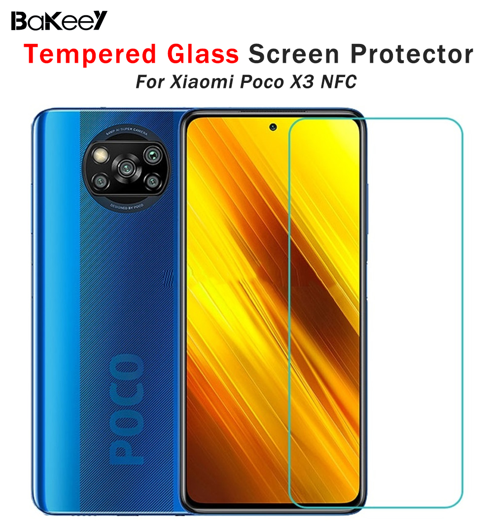 BakeeyforPOCOX3ProPOCOX3NFCFlim1235PCSHDClear9HAnti-ExplosionAnti-ScratchTemperedGlassScreenProtecto-1739554-1