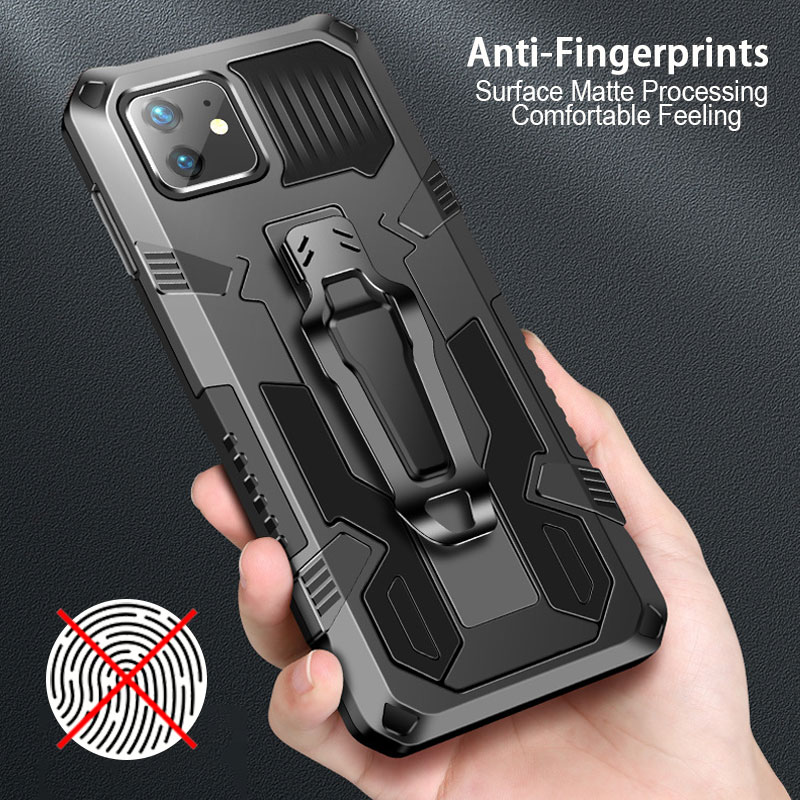 BakeeyforSamsungGalaxyNote20UltraGalaxyNote20CaseDual-LayerRuggedArmorMagneticwithBeltClipStandNon-S-1762785-6