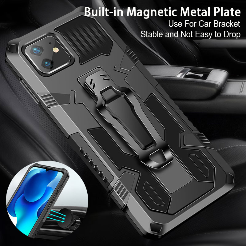 BakeeyforSamsungGalaxyNote20UltraGalaxyNote20CaseDual-LayerRuggedArmorMagneticwithBeltClipStandNon-S-1762785-7