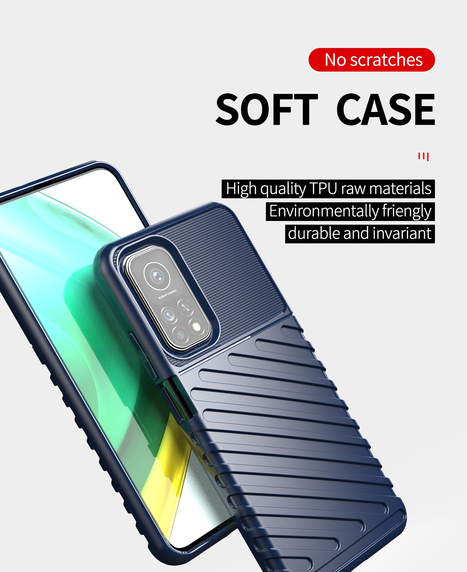 BakeeyforXiaomiMi10TMi10TProCaseAnti-SlipAnti-ScratchShockproofSoftSiliconeProtectiveCaseBackCoverNo-1781788-3