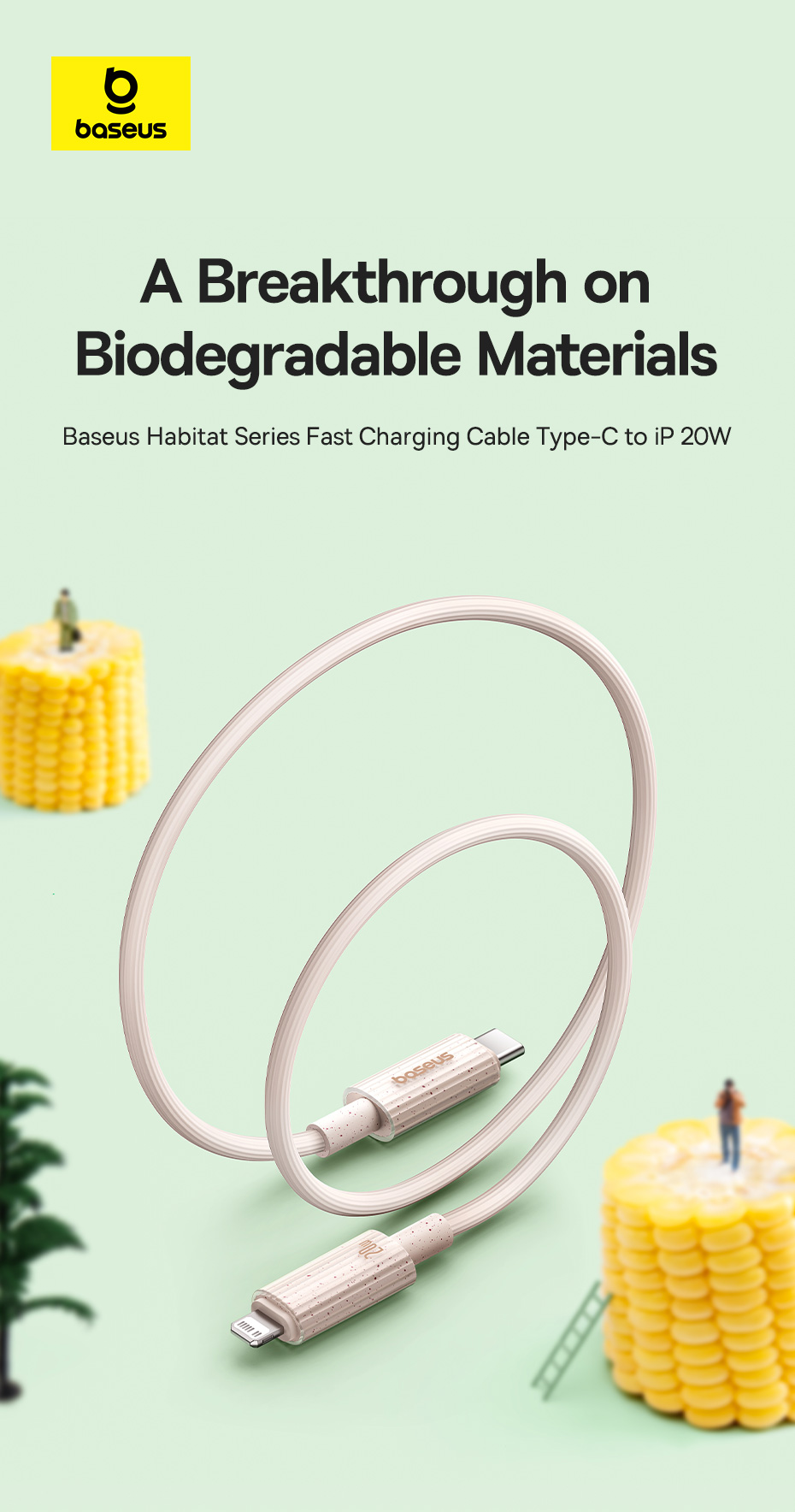 Baseus20WType-CtoiPCableFastChargingDataTransmissionCopperCoreLine1M2MLongforiPhone1213141414Pro-1995945-1