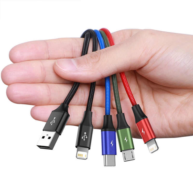 Baseus3-in-14-in-135AUSB-AtoiPMicroType-CCableFastChargingDataTransmissionCopperCoreLine03M12MLongfo-1984832-3
