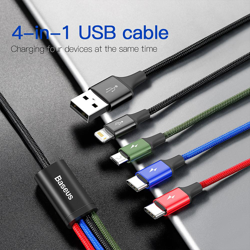 Baseus3-in-14-in-135AUSB-AtoiPMicroType-CCableFastChargingDataTransmissionCopperCoreLine03M12MLongfo-1984832-9