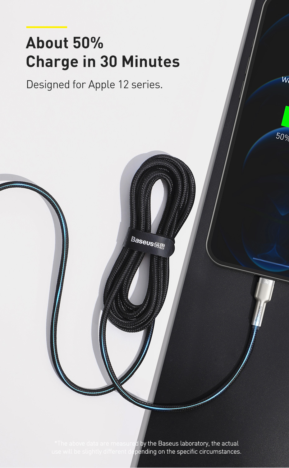 BaseusCafulePD20WType-CToiPCableFastChargingMetalDataCableForiPhone1112131414Plus14ProMaxforiPad-1976276-2