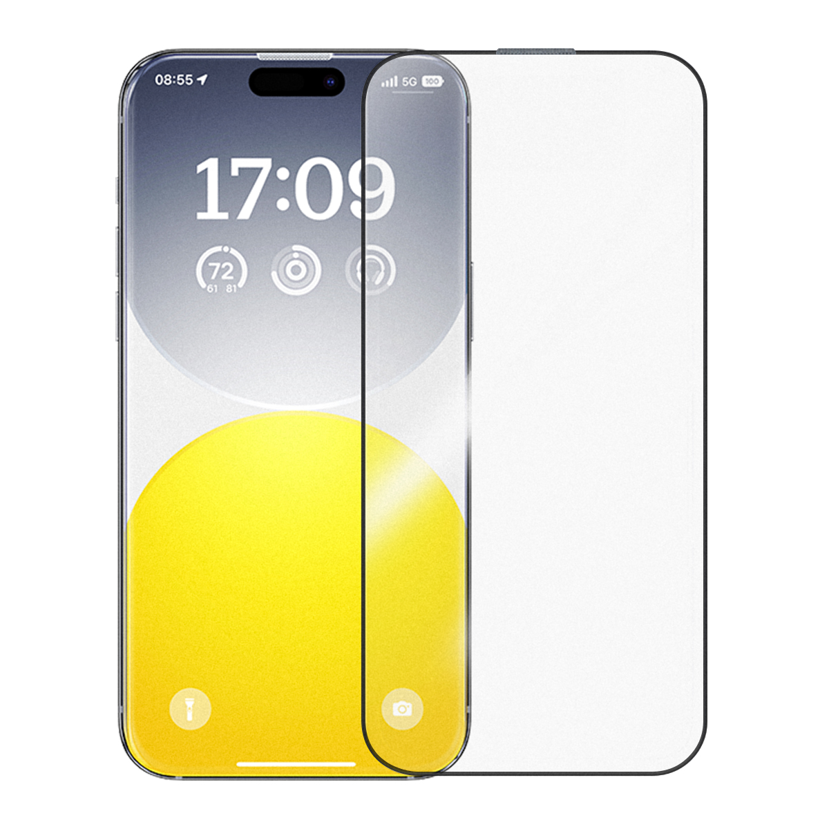 BaseusCrystalSeriesAnti-GlareFull-CoverageHDTemperedGlassScreenProtectorwithDustFilterforiPhone1515P-1999121-1