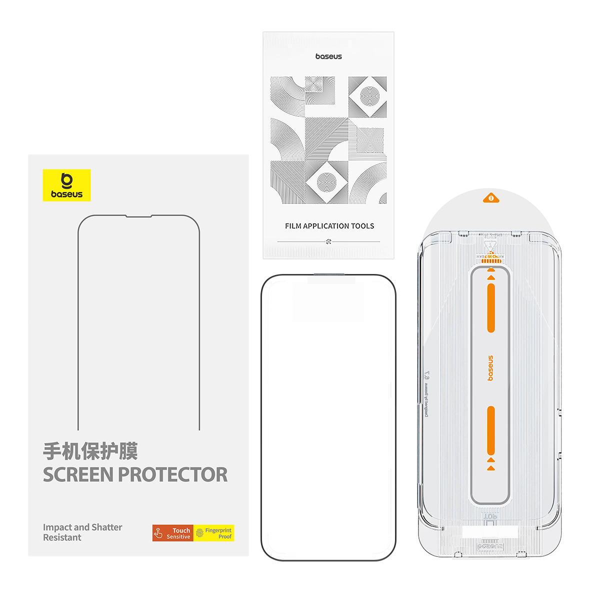 BaseusCrystalSeriesAnti-GlareFull-CoverageHDTemperedGlassScreenProtectorwithDustFilterforiPhone1515P-1999121-2
