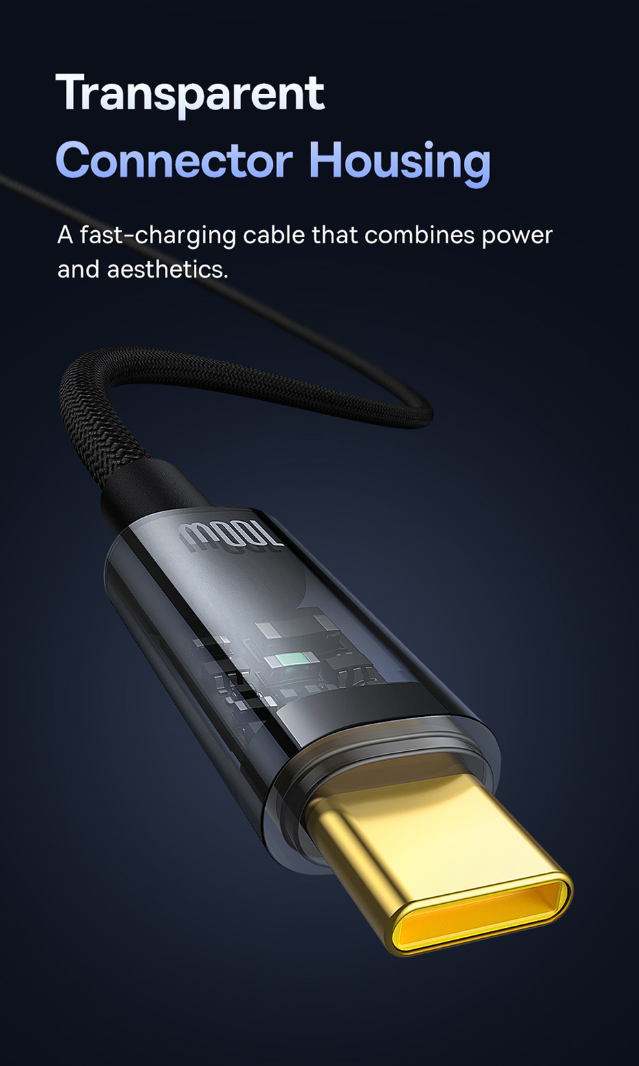 BaseusExplorerSeriesPD100WType-CtoType-CCableFastChargingDataTransmissionCopperCoreLine1M2MLongforiP-2015223-4