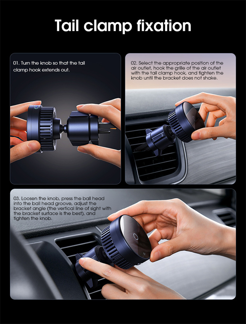 BaseusMagPro15WWirelessChargerFastWirelessChargingHolderCarAirVentMountStandforiPhone151413forHuawei-2012851-22