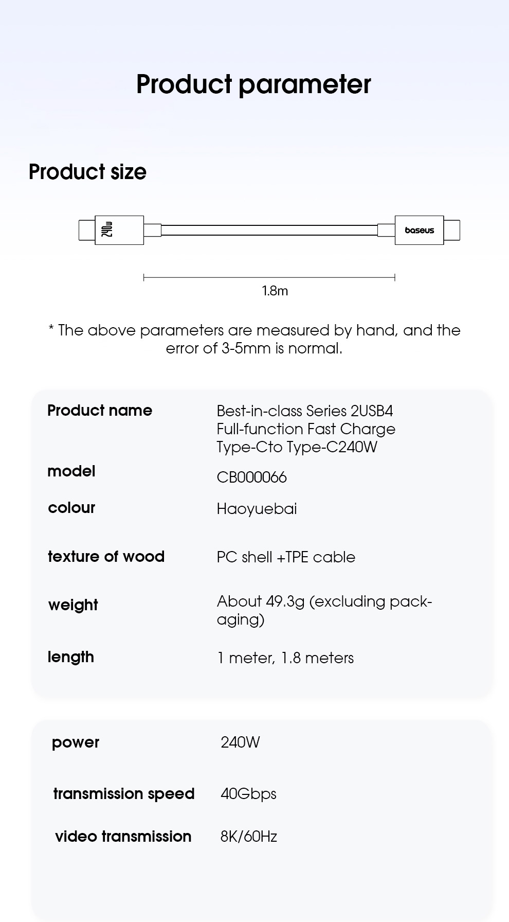 BaseusSuperiorSeries2240WType-CtoType-CUSB4CablePD31FastChargingDataTransmissionCopperCoreLine18MLon-2015226-16