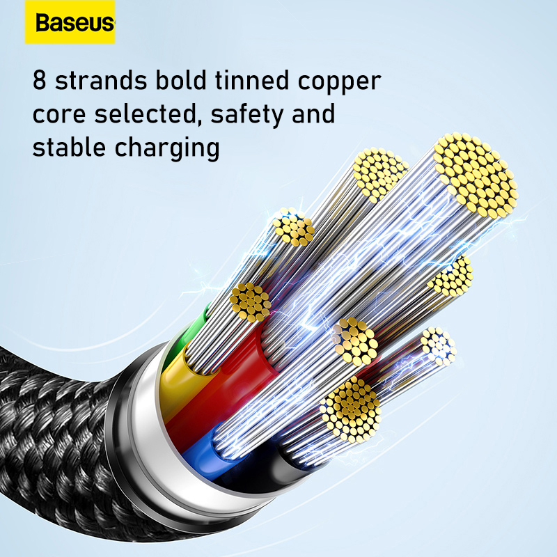 BaseusTungstenGold240WType-CtoType-CCablePD31PowerDeliveryFastChargingDataTransmissionTinnedCopperCo-1984930-3