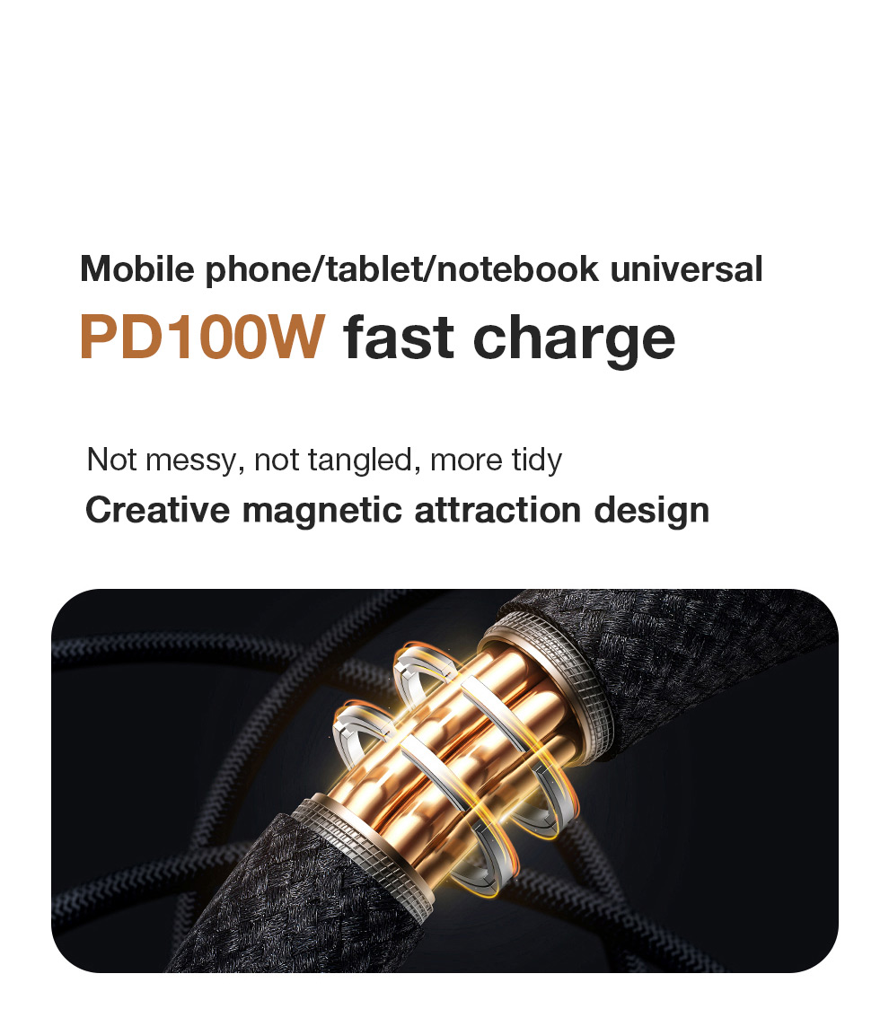 BaseusTungstenSeriesPD100WType-CtoType-CMagneticStroageCableFastChargingCopperCoreLine1MLongforiPhon-2015222-3