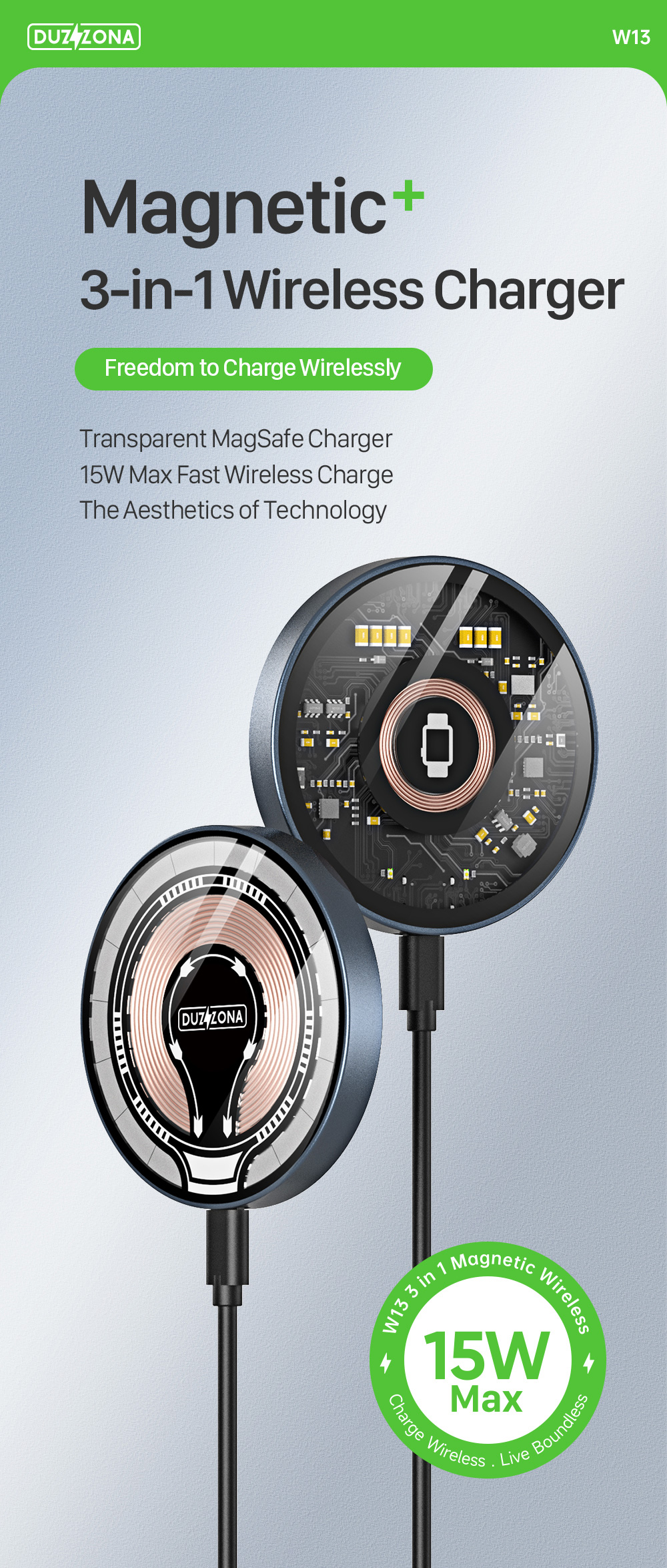 DUZZONAW1315W10W75W5WWirelessMagneticChargerFastWirelessChargingPadforQi-enabledSmartPhonesforiPhone-2001599-1