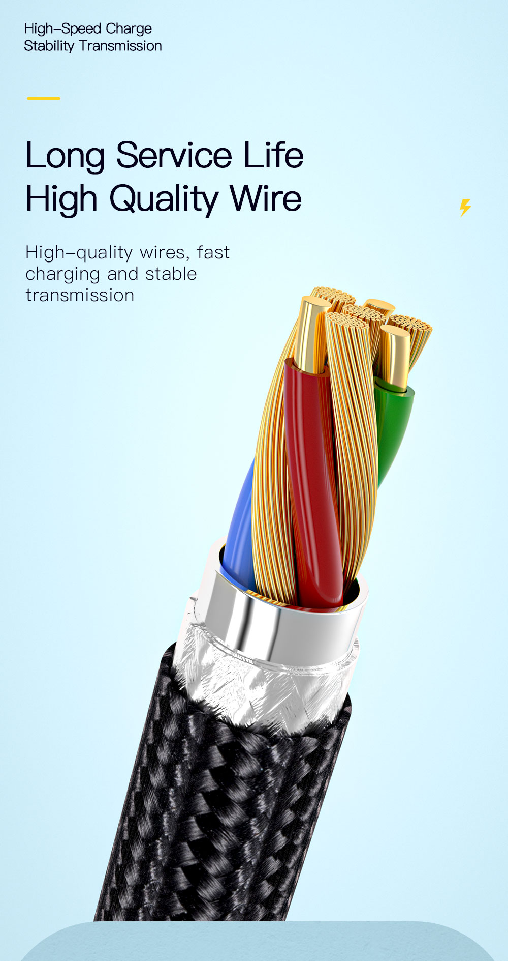 ESSAGER6AUSB-AtoUSB-CCableQCVOOCSCPMTKPEAFCFastChargingDataTransmissionFiberCoreLine05M1M2MLongforHu-1975147-6