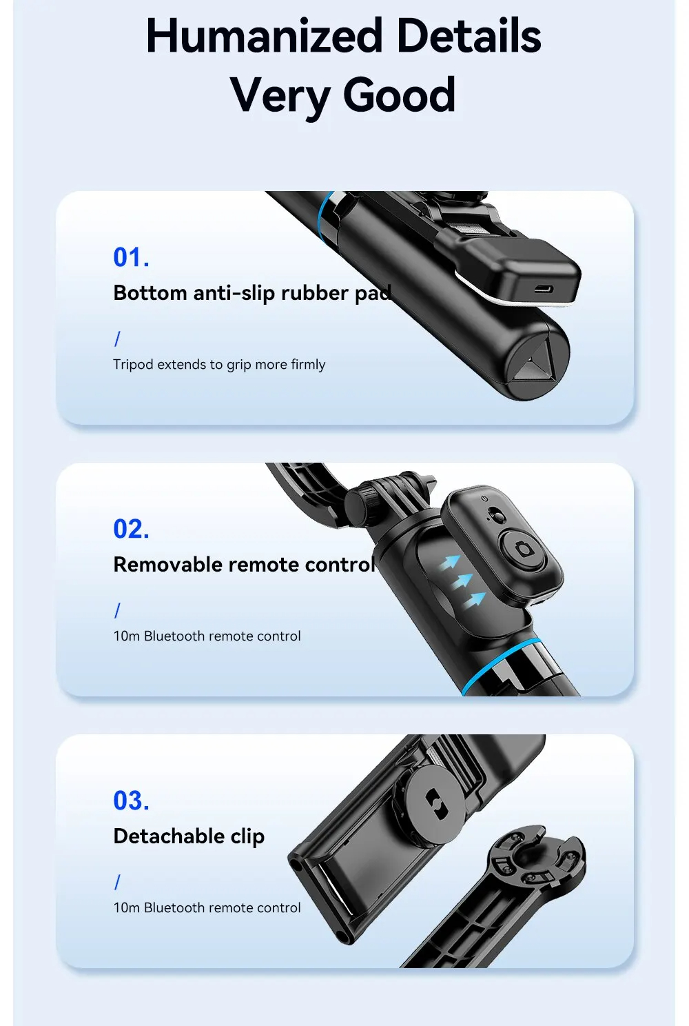 ESSAGERC01SelfieStickDegreeAdjustablePhotoHolder7-gearLengthenedTripodLiveBroadcastSeparatedStandSup-2008382-14