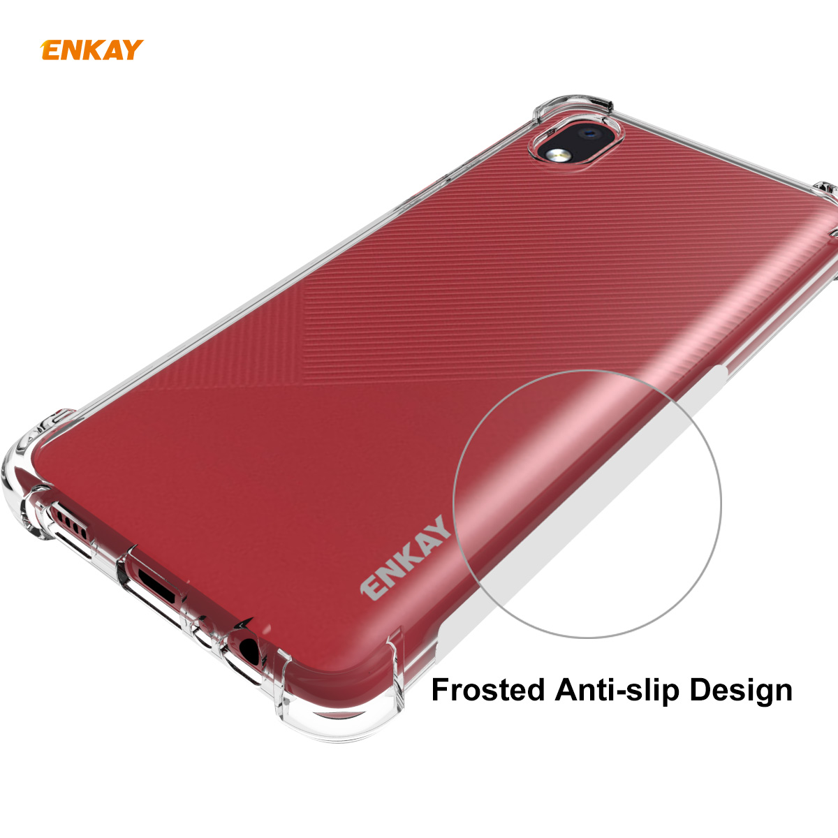 EnkayforSamsungGalaxyA01CoreM01CoreCasewithAirbagsAnti-FingerprintNon-YellowTransparentTPUProtective-1773892-4