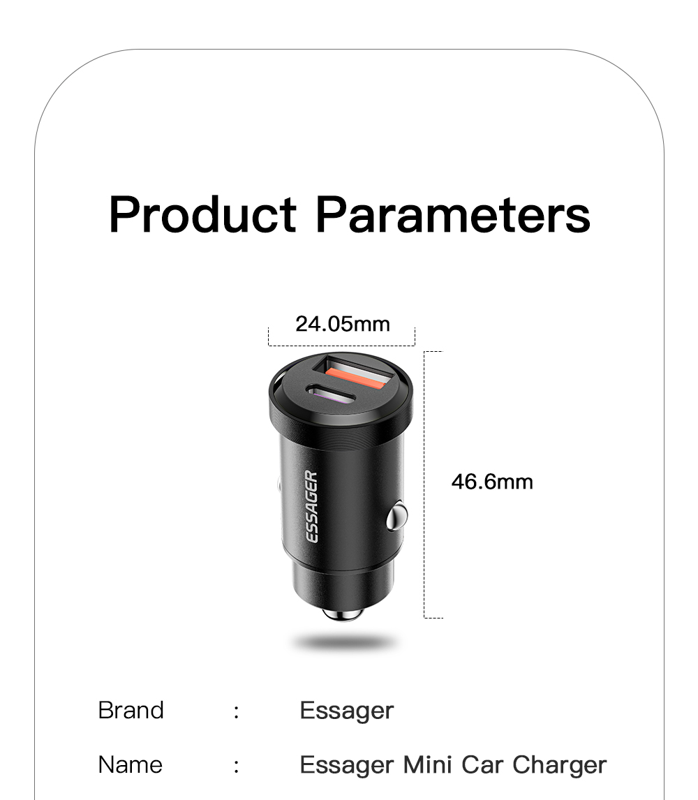 Essager30WUSBPDQC30SCPFastChargingCarChargerForiPhone1313Mini13ProMaxForSamsungGalaxyS22S22UltraForH-1974275-13