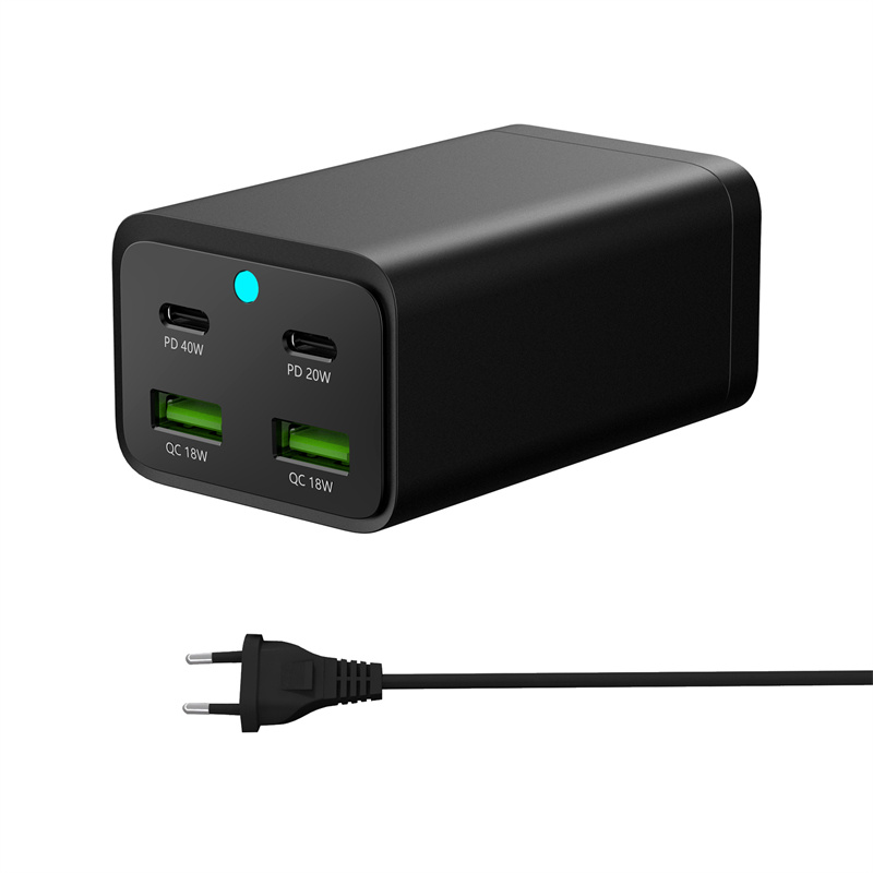 GaNTech100W4-PortUSBPDCharger2USB-A2USB-CPDQCFastChargingDesktopChargingStationwithEUPlugCableforiPh-2007689-1