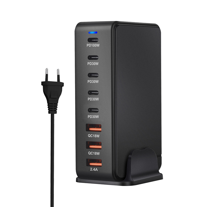 GaNTechBakeey268W8-PortUSBPDCharger3USB-A5USB-CPDQCFastChargingDesktopChargingStationEUPlugUSPlugfor-2000684-4