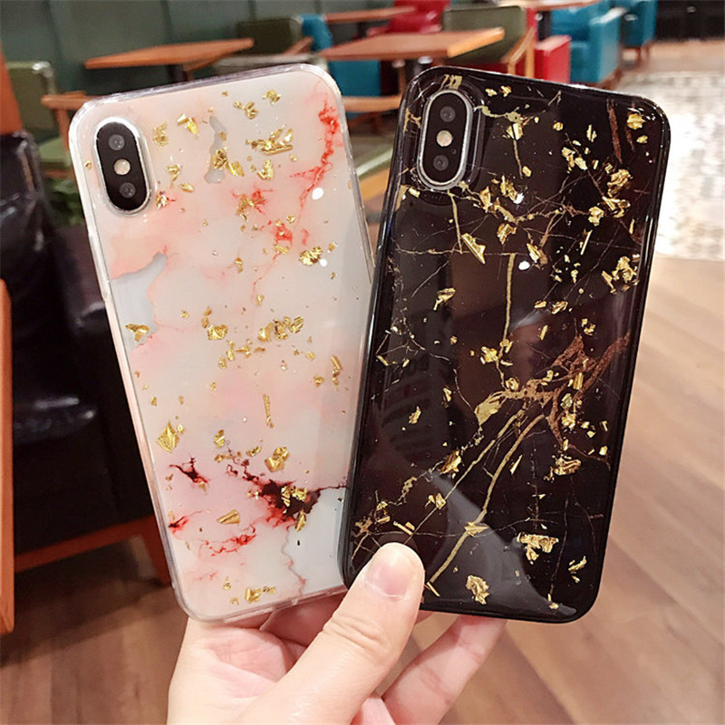 GlitterGlossyBlingMarbleSoftTPUProtectiveCaseforiPhoneX66sPlus78Plus-1287886-1