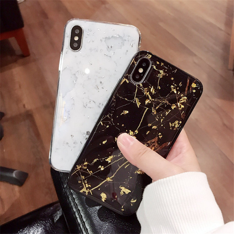 GlitterGlossyBlingMarbleSoftTPUProtectiveCaseforiPhoneX66sPlus78Plus-1287886-2