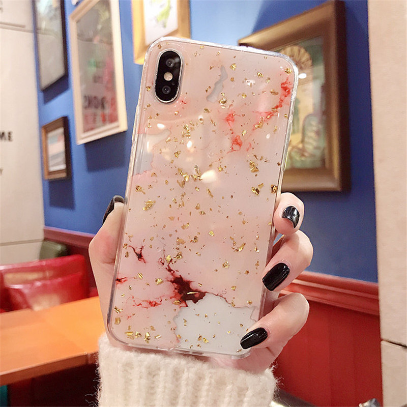 GlitterGlossyBlingMarbleSoftTPUProtectiveCaseforiPhoneX66sPlus78Plus-1287886-4