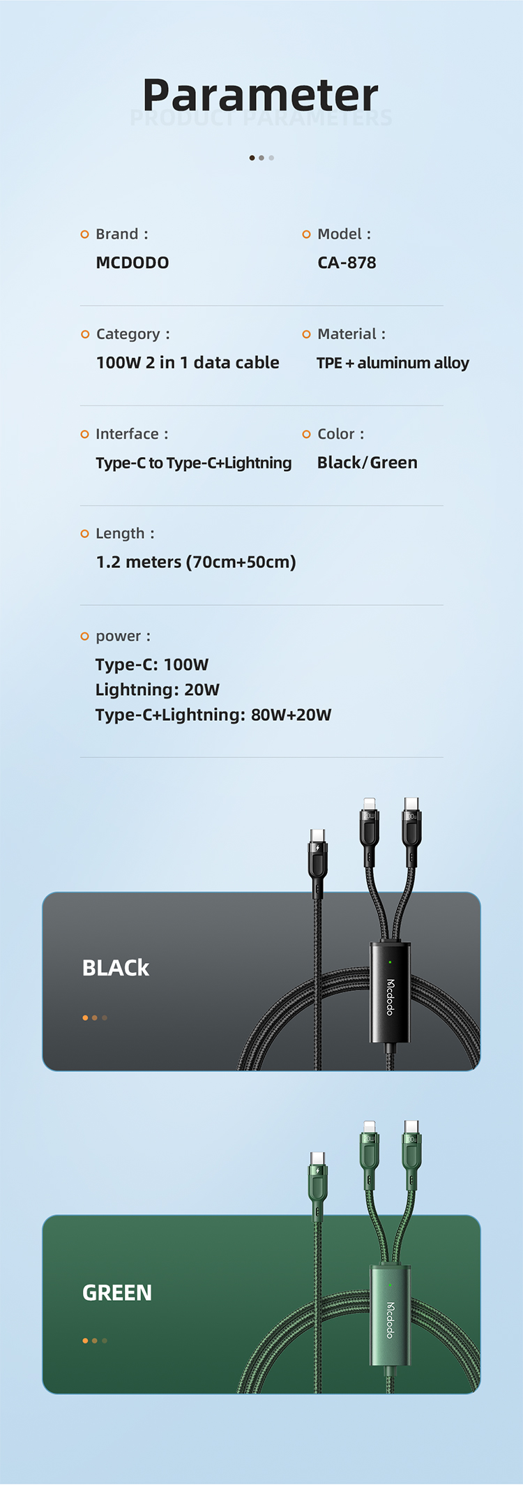 MCDODO2-In-1100WDataCableSupportAFCFCPFastChargingDataTransmissionCordLine12mlongForiPhone13ProMaxFo-1953069-9