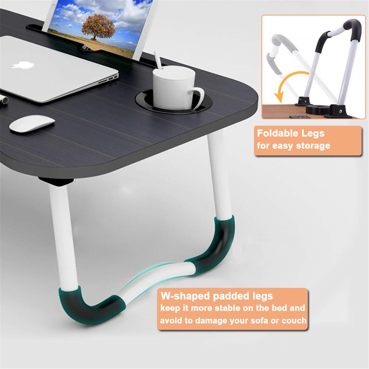 MultifunctionalCurvedDesignFoldingwithUSBChargingPortPenCupSlotHomeBedMacbookPhoneStorageWoodenDesk-1872074-6