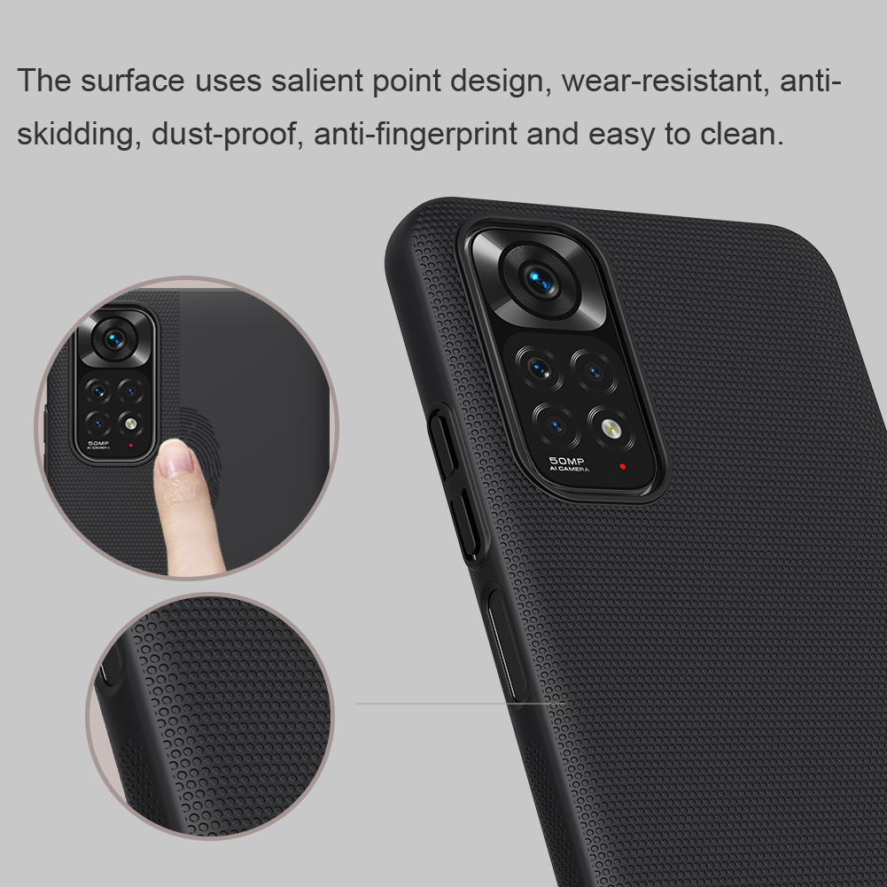 NillkinforXiaomiRedmiNote11IntEditionCaseMatteAnti-FingerprintAnti-ScratchShockproofHardPCProtective-1974488-5