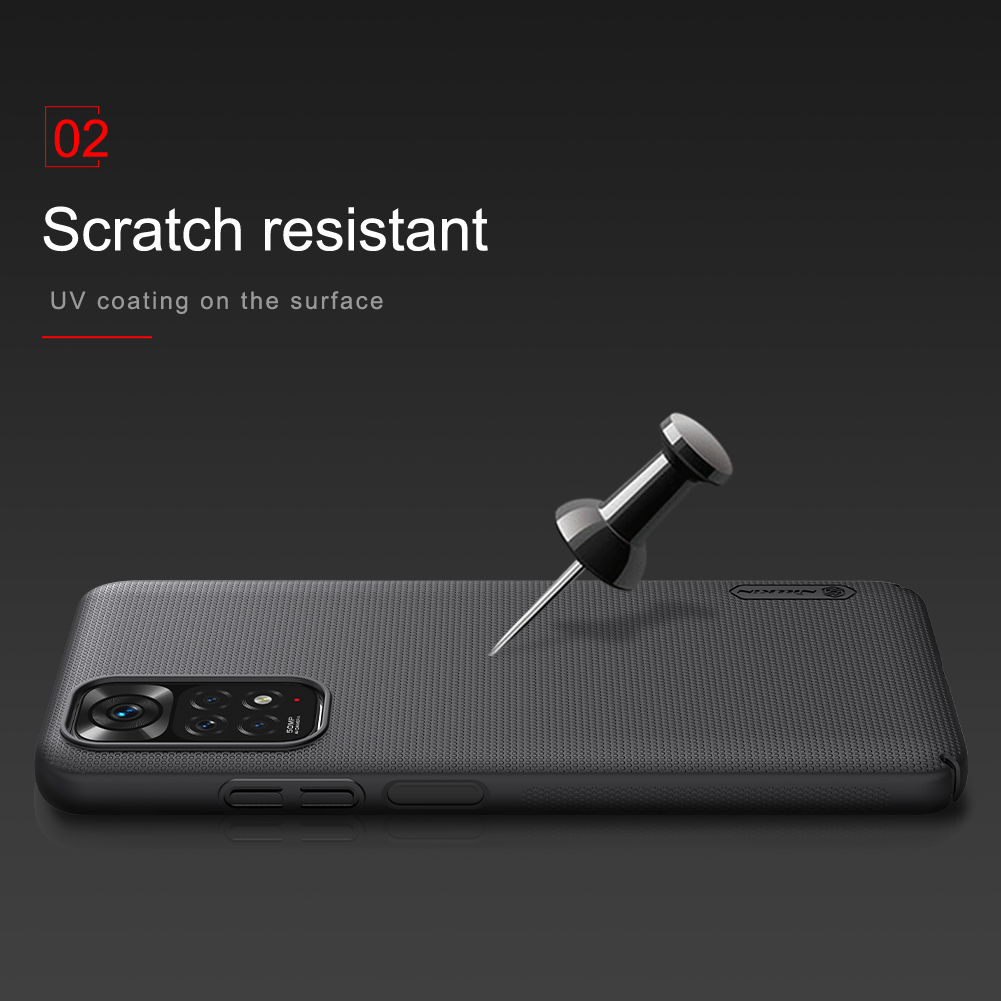 NillkinforXiaomiRedmiNote11IntEditionCaseMatteAnti-FingerprintAnti-ScratchShockproofHardPCProtective-1974488-9