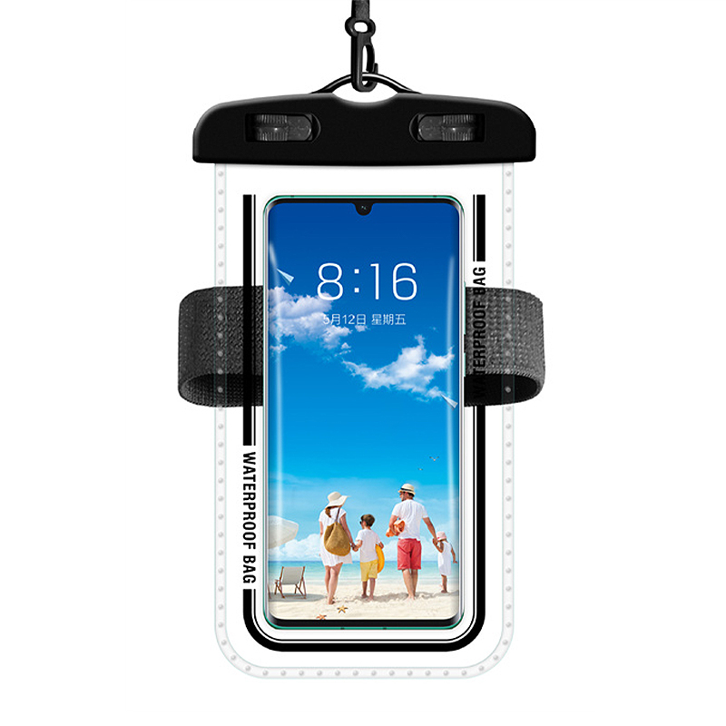 SZ-1Universal30MWaterproofArmbandPhoneCaseSealedDryBagsTransparentSwimmingCellPhonePouchCoverfor72in-2008379-8